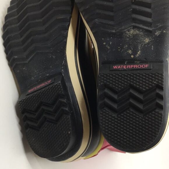 Sorel Yoot Pac Winter Snow Boot Size 5 Pink leather Waterproof faux Sherpa - Picture 7 of 16